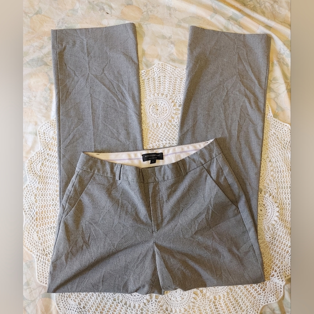 BANANA REPUBLIC Logan Curvy Fit Wide Leg Trousers Size 6
